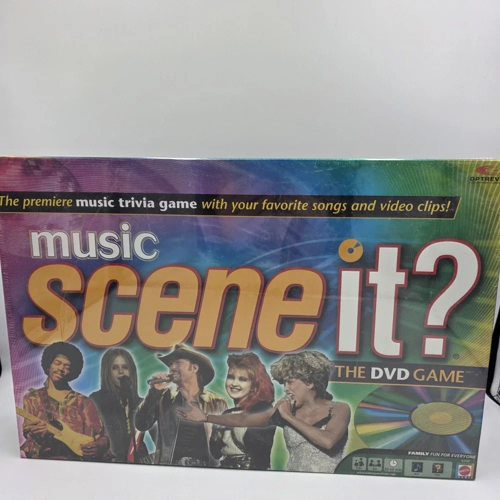 Music‎ Scene It The DVD Game The Premiere Music Trivia Board Game NEW SEALED